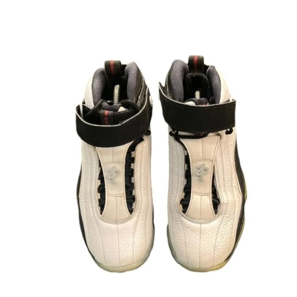 Nike Air Penny 4 Mens Size 9 Black White Athletic Shoes Sneakers 864018-101 SB11